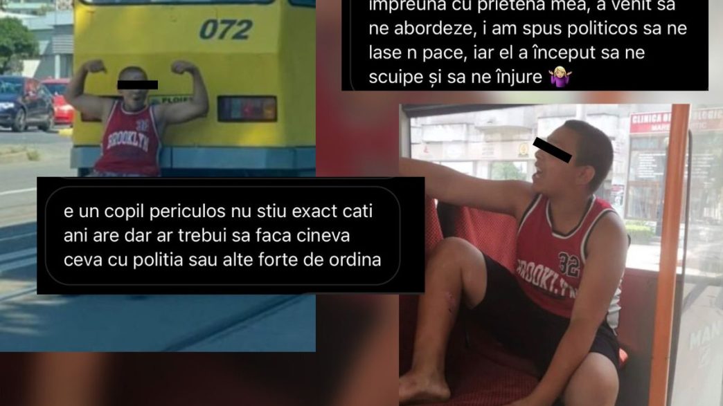 Reacția ploieștenilor în legătură cu individul care își bate joc de călători: “A început să ne scuipe și să ne înjure” 2 individ, pericol public, reacție, mesaje, călători, autobuz, Ploiești, minor, zona nord, individ periculos