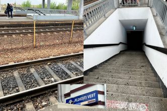 Gara Ploiești Vest, discriminare călători, călători în fotoliu rulant, cărucioare copii, pasaj subteran, lipsă rampe, CFR Călători