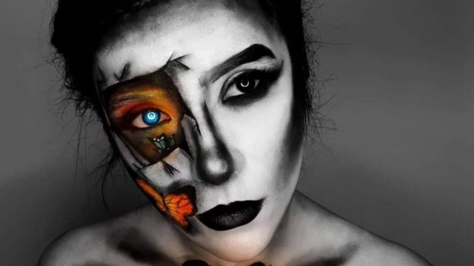 Maria Rădulescu, make-up artist, efecte speciale, interviu, despre make up, Teatrul Liber Imago, Centrul Dramatic Mythos, pasiune, cover