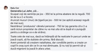 amenzi, propuneri, Ploiești, reacție, gunoaie, parc, Raluca, scuipat coji semințe, comentariu, facebook