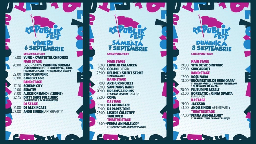 Republik Fest 2024, program festival, Parcul Memorial Constantin Stere, Ploiești, artiști Republik Fest 2024, cover