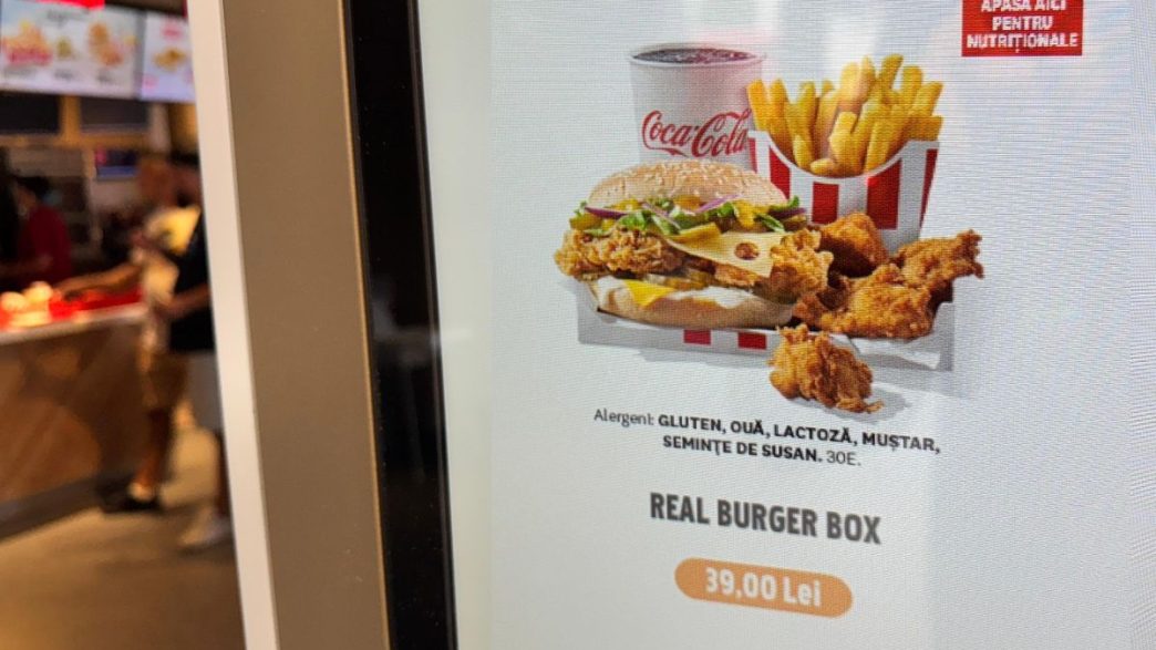 real burger box, listă E-uri, aditivi alimentari, mâncare, E-uri KFC, declarație nutrițională, fast food, e-uri periculoase