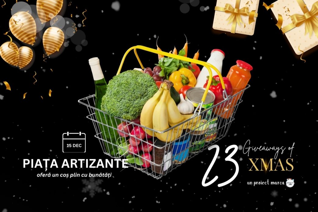 Piața Artizante oferă în dar un coș plin cu bunătăți (15 decembrie) 2 Piața Artizante, giveaway, coș cu bunătăți, xmas, cover