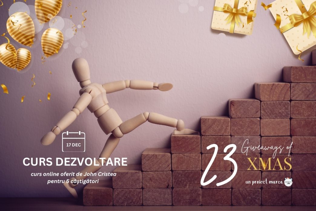 curs dezvoltare personală, giveaway, John Cristea, xmas