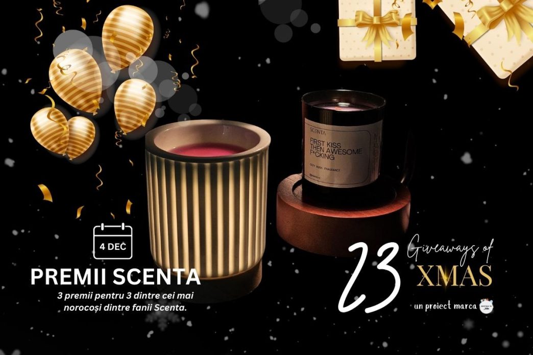 Câștigă premii cu SCENTA, brandul tău de lumânări premium parfumate (4 decembrie) 2 premii scenta, giveaway, 4 decembrie