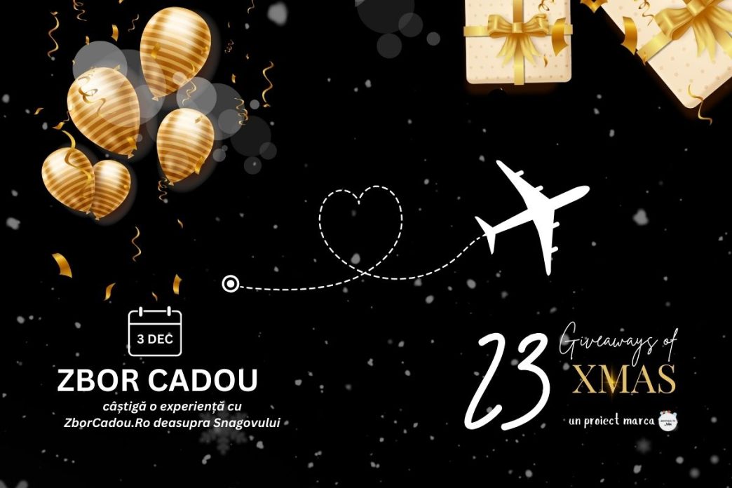 Câștigă un Zbor Cadou deasupra Snagovului (3 decembrie) 2 zbor cadou, experiență zbor Snagov, giveaway, cover
