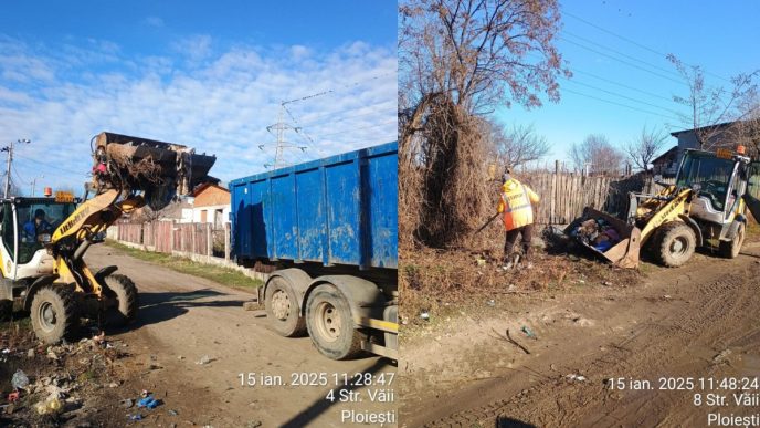 În urma unei sesizări s-a făcut curățenie pe Strada Văii din Ploiești - FOTO 11 strada văii, Ploiești, curățenie, foto, aplicația Ploiești City App, răspuns sesizare, salubrizare, cover