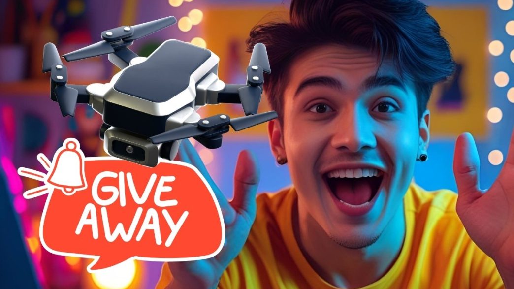Ești la un comentariu distanță de o dronă cu video 4K. Participă la GIVEAWAY 2 concurs, giveaway, dronă 4K, Iris Tech, 3 premii, condiții participare, pagină TikTok