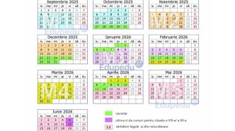 calendar, an școlar 2025-2026, structură an școlar, an școlar Prahova, calendar 2025-2026 Prahova