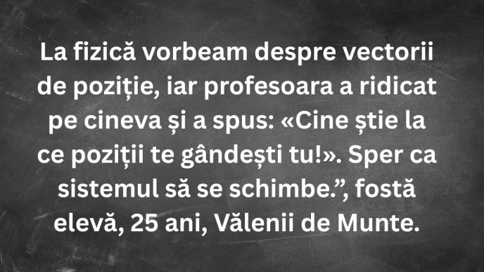fostă elevă, Vălenii de Munte, profesoară de română, bac, meditații, mesaj anonim, spune pe bune