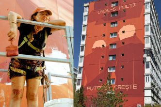 Elléna Lourens, Ploiești, pictură murală, bloc 137, Artown Now, pictură controversată, mesaj pictură, cover