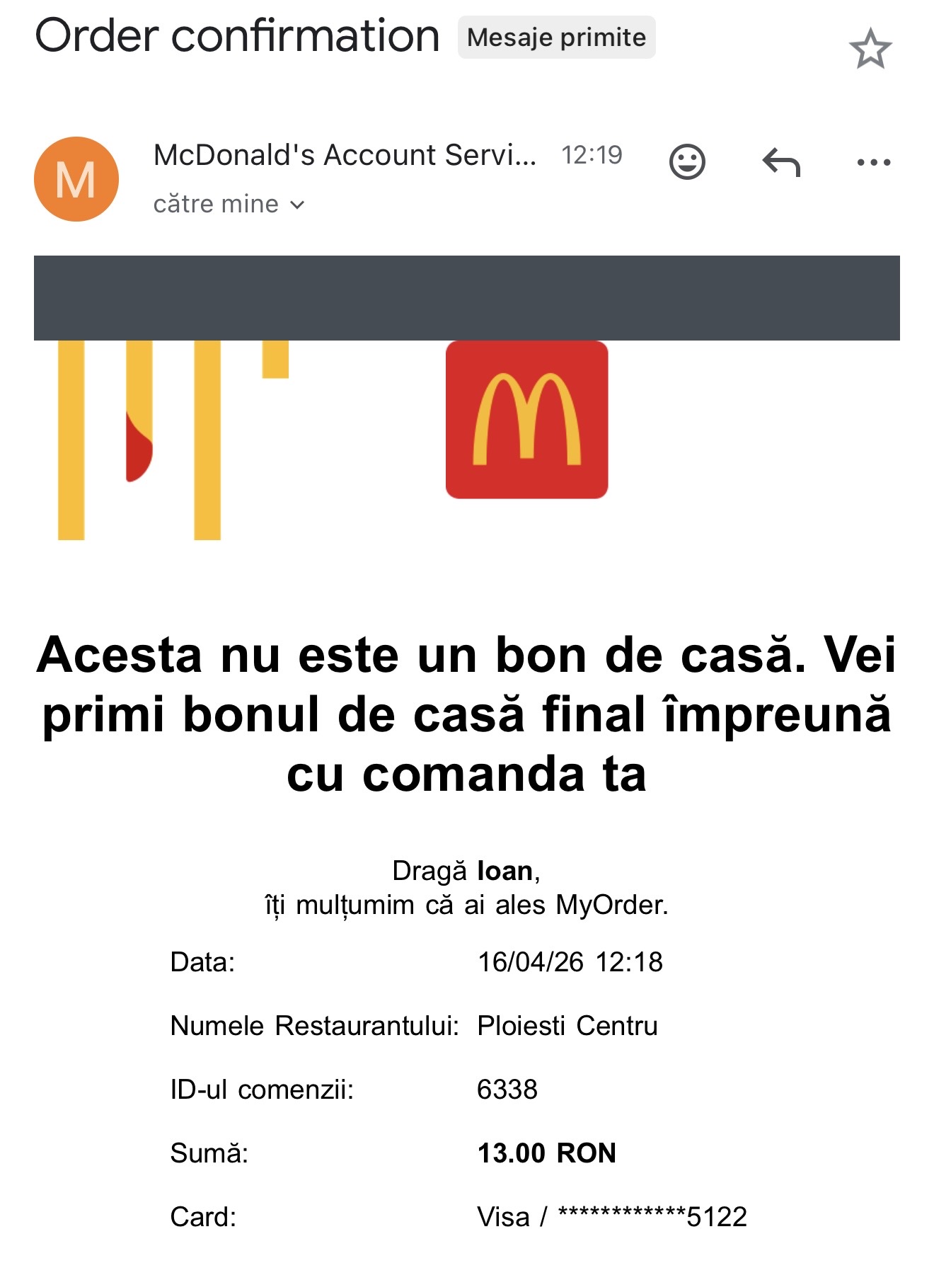 Am îmbătrânit așteptând o cafea comandată prin MOP din aplicația McDonald’s. Experiența completă 4 Am îmbătrânit așteptând o cafea comandată prin MOP din aplicația McDonald’s. Experiența completă 2