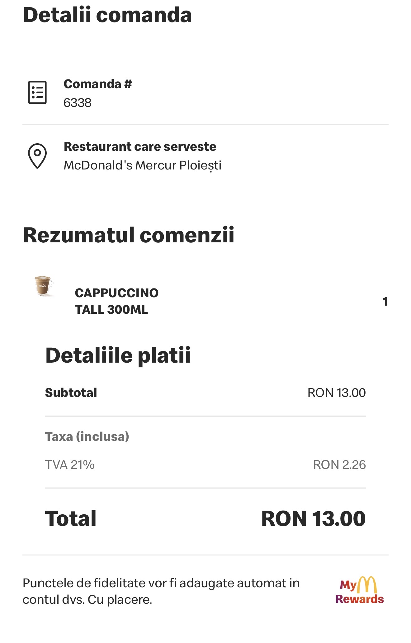 Am îmbătrânit așteptând o cafea comandată prin MOP din aplicația McDonald’s. Experiența completă 5 Am îmbătrânit așteptând o cafea comandată prin MOP din aplicația McDonald’s. Experiența completă 3