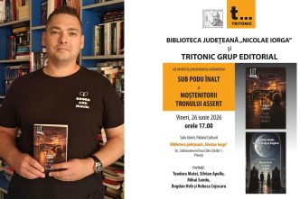 Sub Podu' Înalt, lansare carte Ploiești, Editura Tritonic, Moștenitorii tronului Assert, Teodora Matei, Mihai Sandu, cover