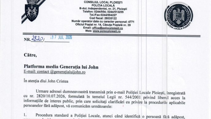 Poliția Locală Ploiești, TCE Ploiești, femeie coborâtă din autobuz, persoane fără adăpost, Legea 544:2001, HCL 433:2015
