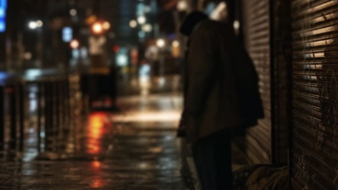 Imagine generată cu AI care ilustrează subiectul Centrul Social de Urgență din Ploiești, adăpostul de noapte.