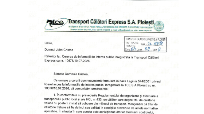 tce Ploiești, răspuns, adresă, 10676, 10.07.2026