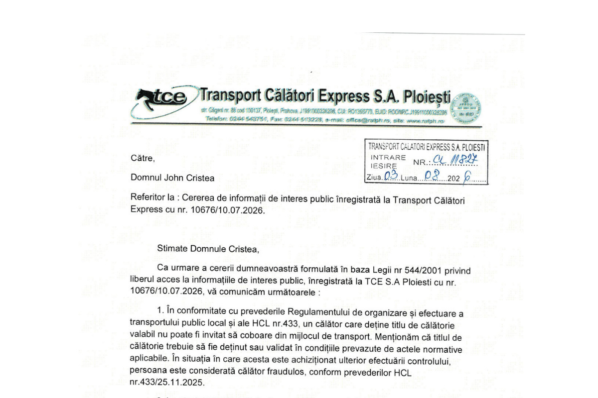tce Ploiești, răspuns, adresă, 10676, 10.07.2026