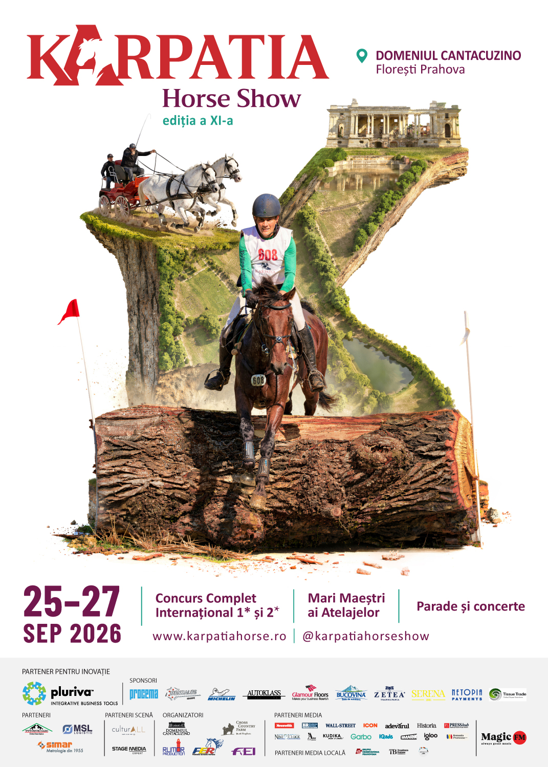 Karpatia Horse Show 2026 pe Domeniul Cantacuzino: tradiție ecvestră și renașterea unui simbol arhitectural 1