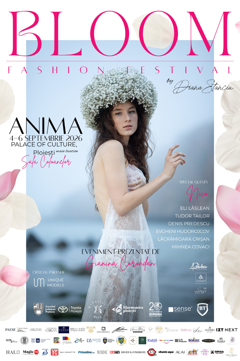 Gianina Corondan prezintă BLOOM Fashion Festival Ploiești, 4-6 septembrie 2026 1