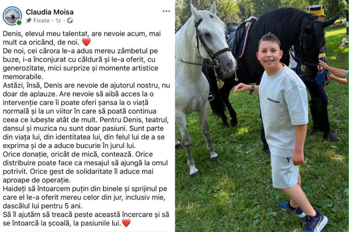 "Nu este ușor să ceri sprijin". Denis din Ploiești are nevoie urgentă de 43.000 euro pentru operație 6 "Nu este ușor să ceri sprijin". Denis din Ploiești are nevoie urgentă de 43.000 euro pentru operație 4